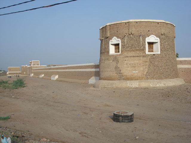 The tower (Nubah) during restoration works