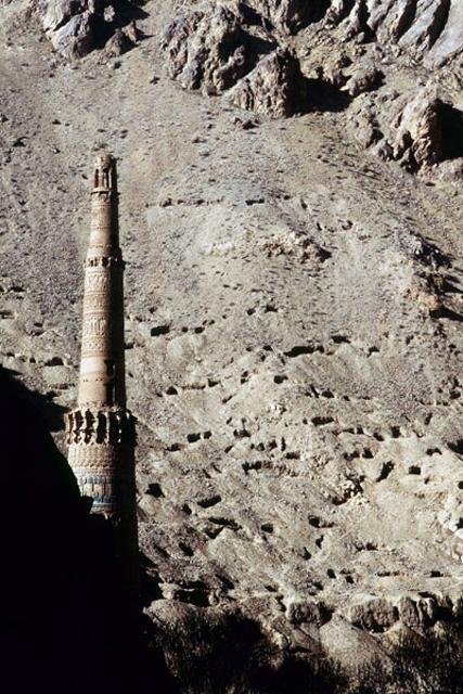 Illegal excavations on the mountain around the Minaret