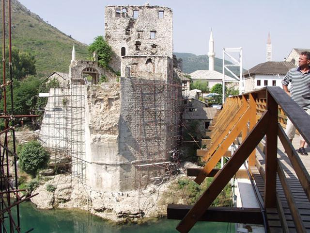 Reconstruction of Mostar Bridge Complex - Right riverbank prior reconstruction works
