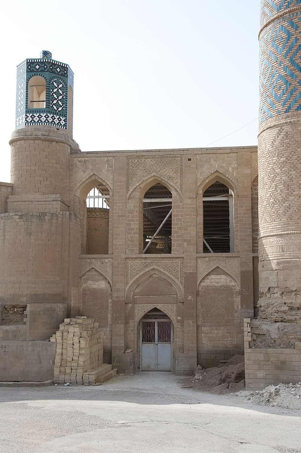 Entrance under construction on southeastern wall.
