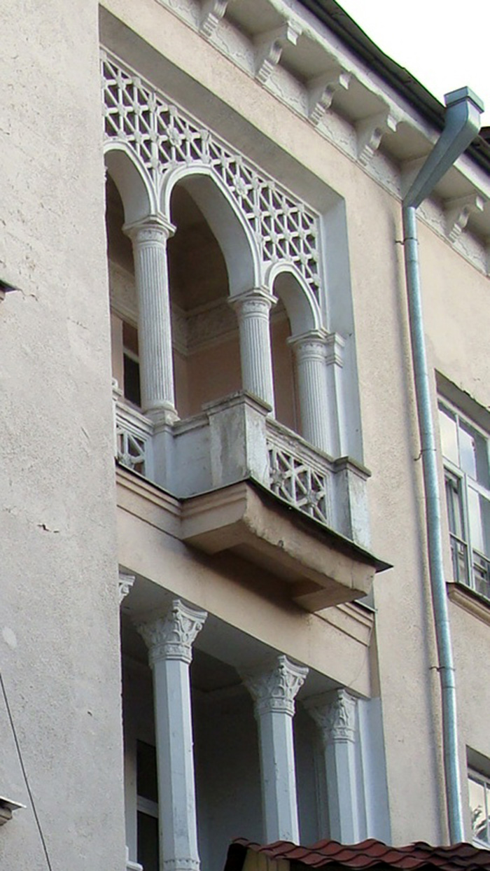 Detail of the facade, balcony