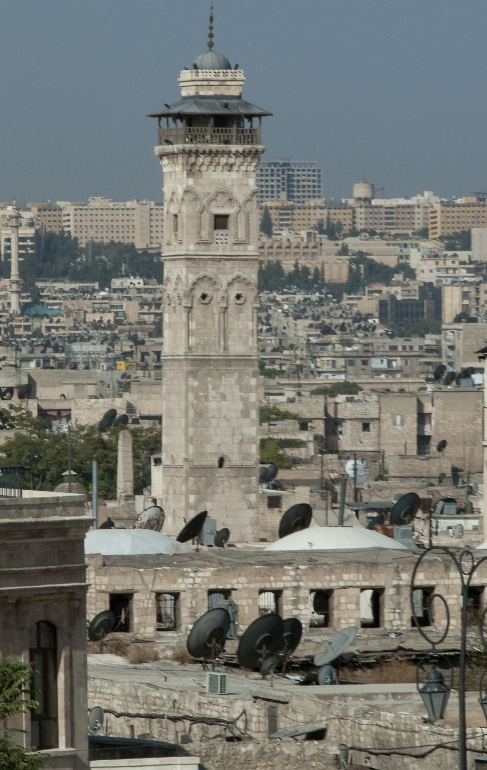 View of minaret from citadel (east).