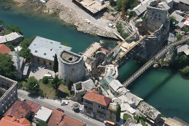 Reconstruction of Mostar Bridge Complex - Arch scafold