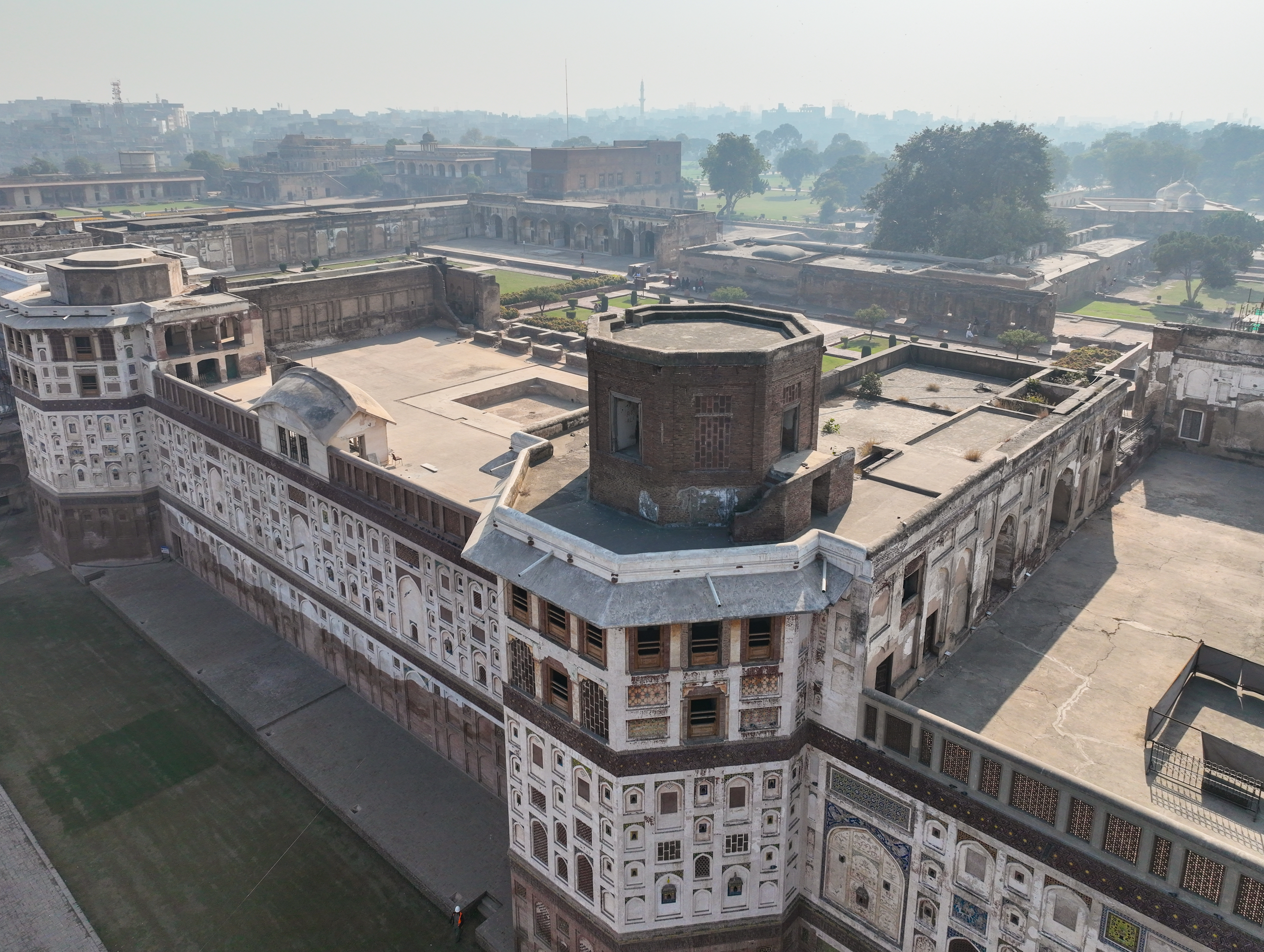 Khilwat Khana Restoration - <p>Drone photograph of  the front view over the Khilwat Khana Quadrangle</p>