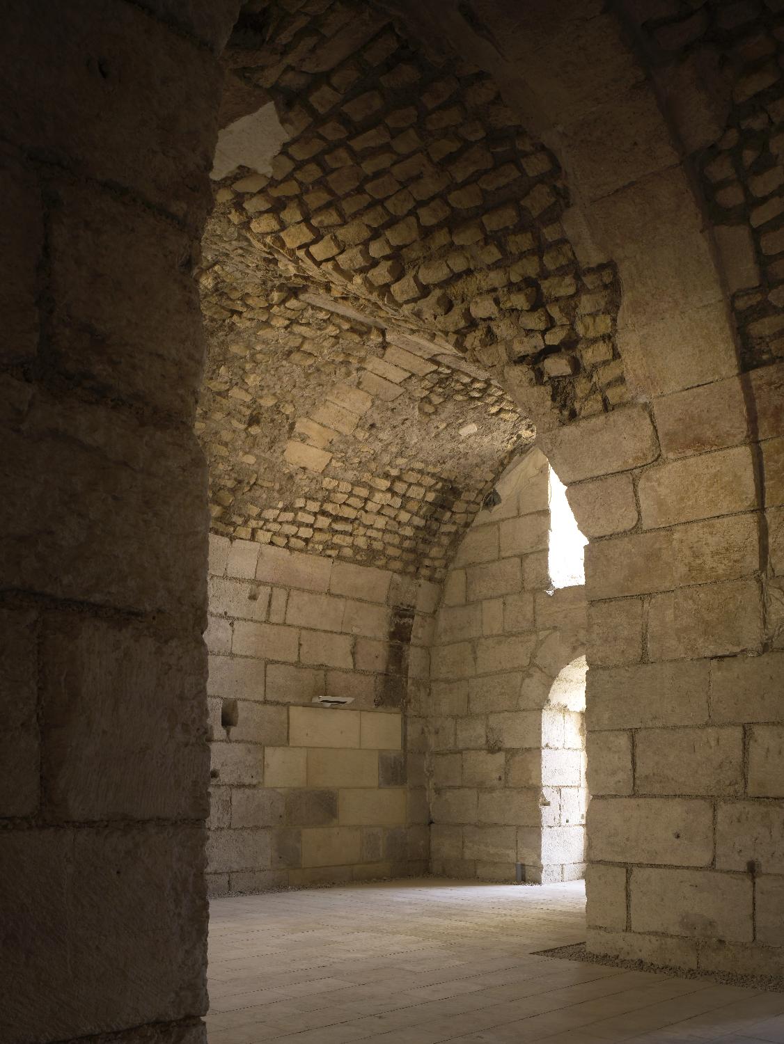Amir Alin Aq Palace Conservation - Ground floor interior, arch and doorway, after restoration