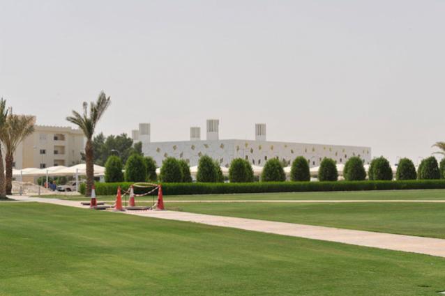 The campus houses the majority of Qatar Foundation's member institutions in a set of buildings designed by renowned architectural firms