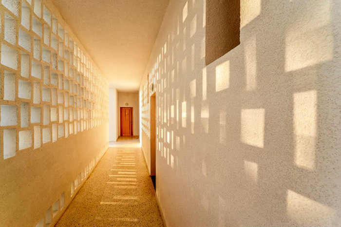 Interior corridor view 