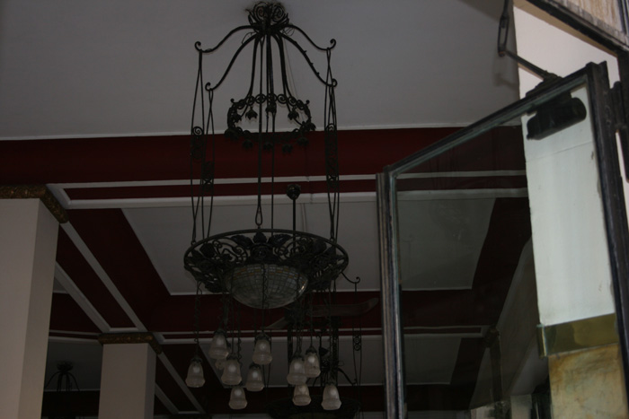 The pastry shop, ceiling light