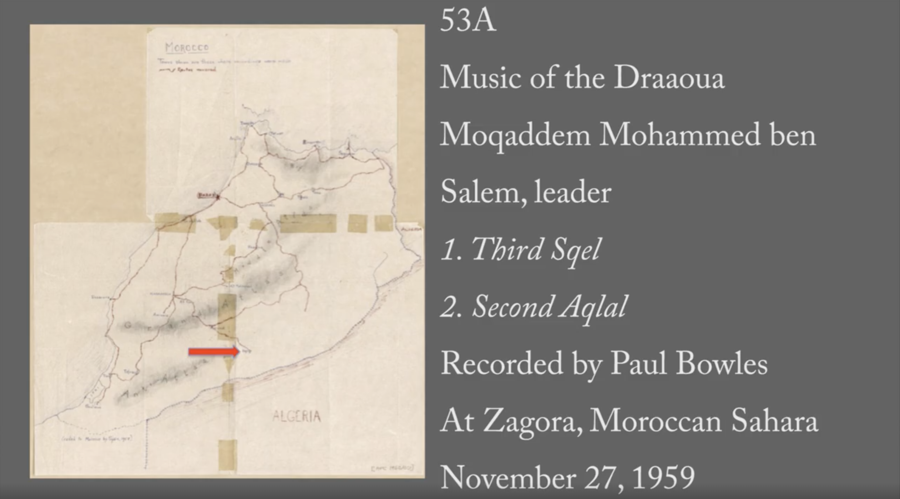  Zagora - 53A: "Third Sqel and Second Aqlal" (Music of the Draaoua)