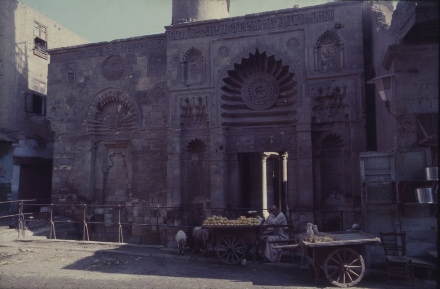 Facade of mosque before restoration.