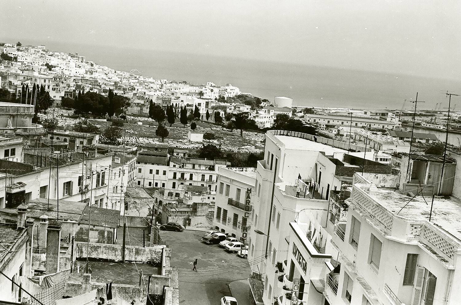 View toward the Jewish cemetery from rue du Prince Moulay Abdellah (formerly rue Goya).