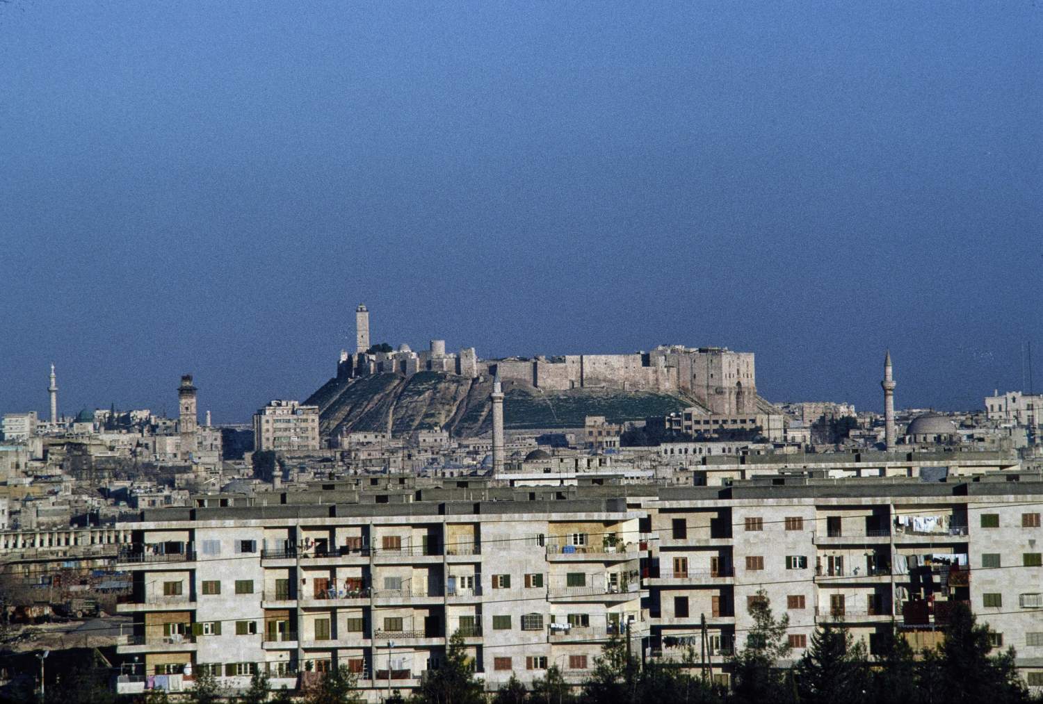 General view over city toward citadel, facing east.