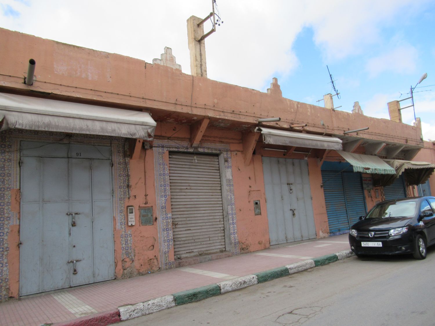 Old shops in Guelmim.