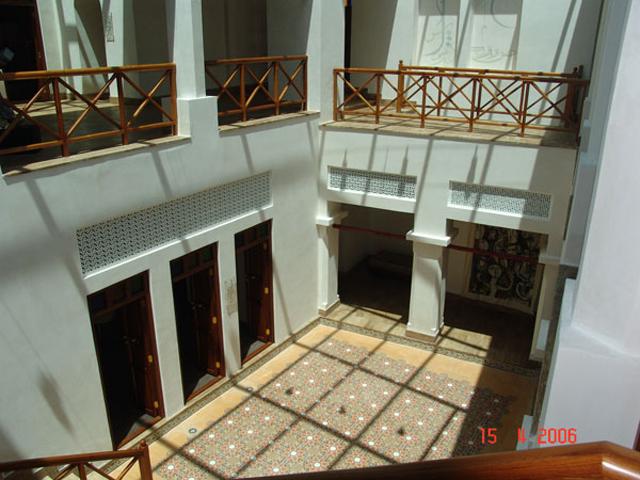 View to courtyard from first floor