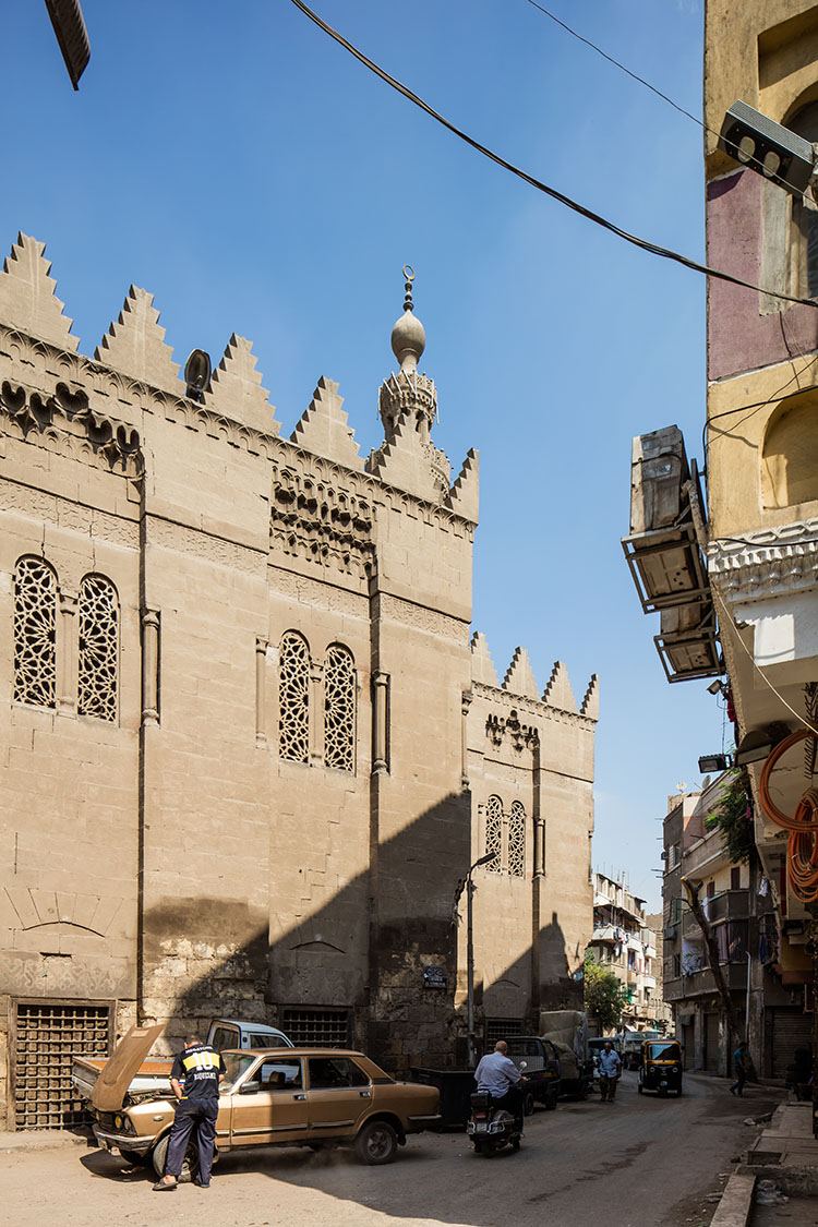 al-Maridani Mosque Restoration - Eastern street elevation of the Al-Maridani Mosque prior to its conservation