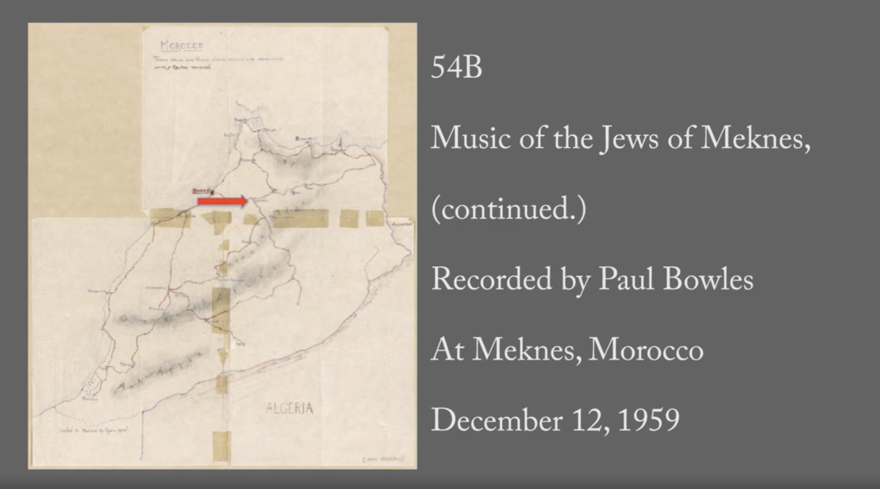 Talmud Torah School - 54B: Music of the Jews of Meknes (continued.)