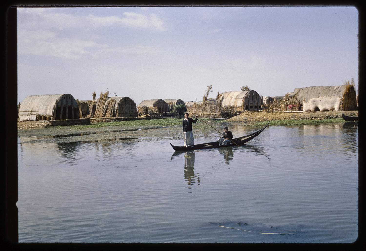 <p>Boat on the marshes of Iraq.</p>