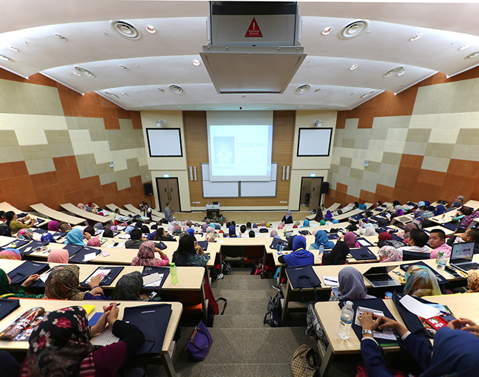 Top view of lecture theatre   