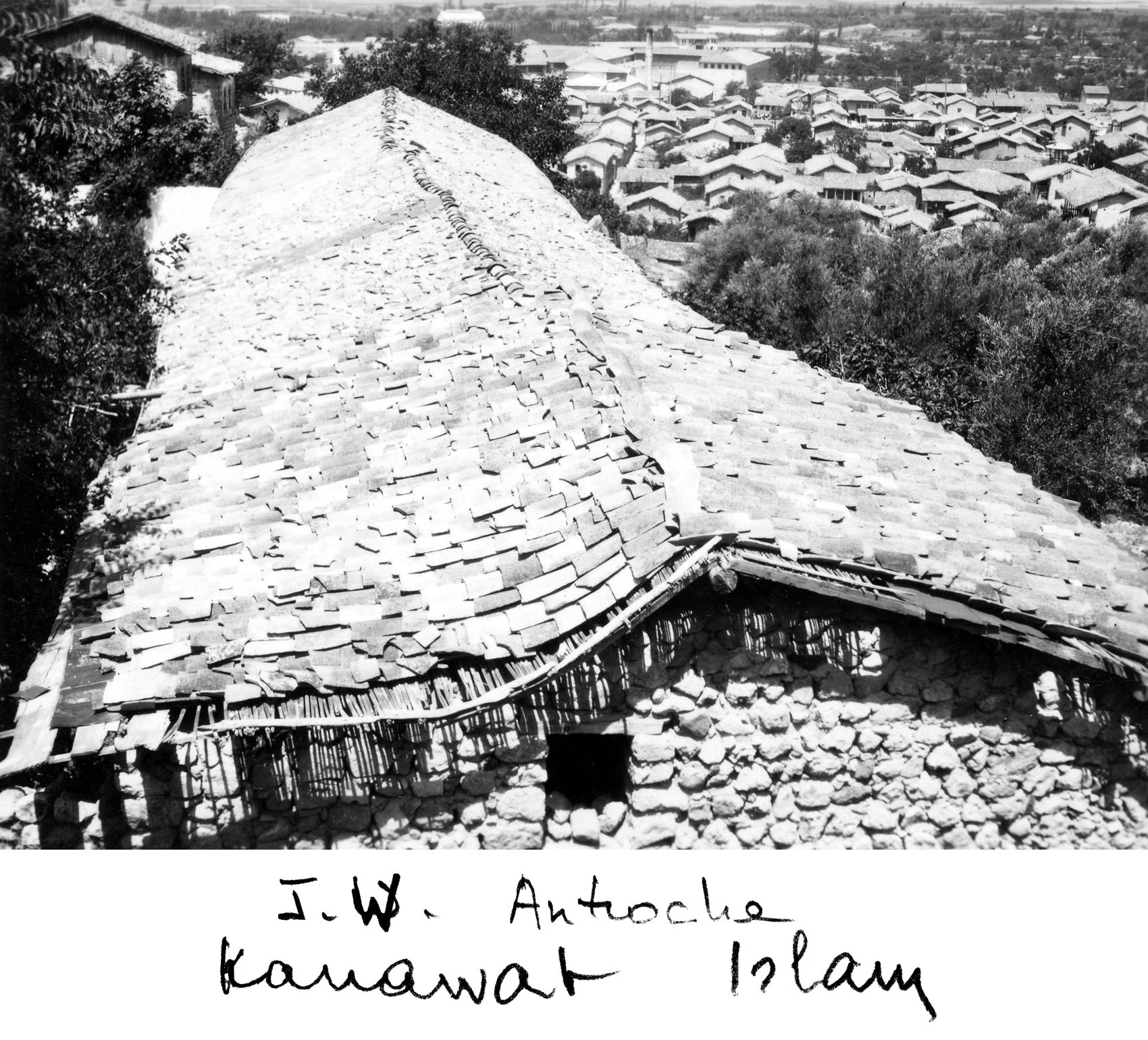 View of a tiled roof in Antakya (Antioch), Turkey.