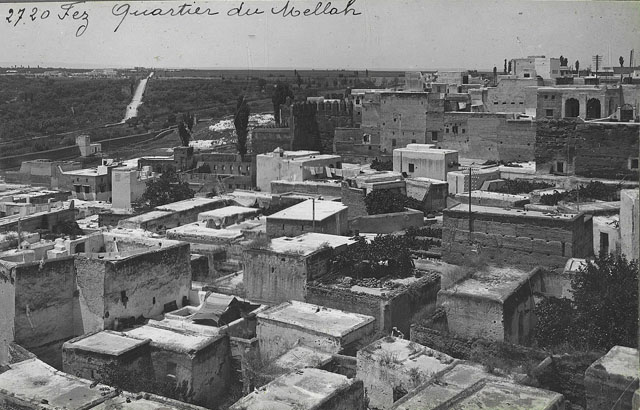 Fez, Mellah, or Jewish quarter, general view of houses / "Fez, Quartier du Mellah"