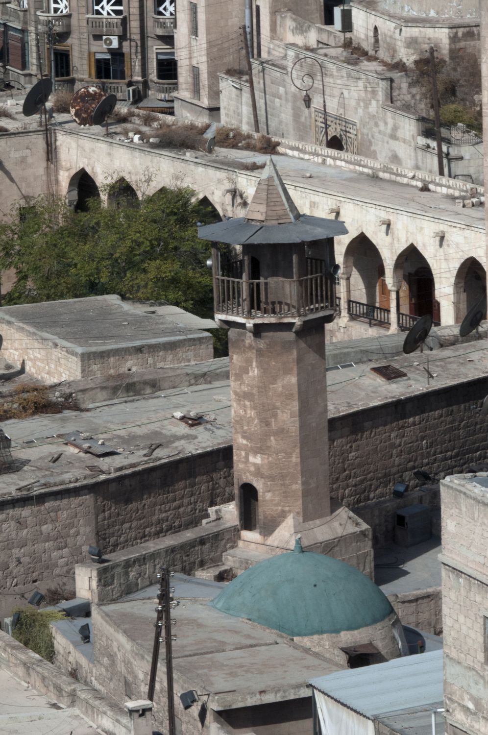 View of minaret from citadel.
