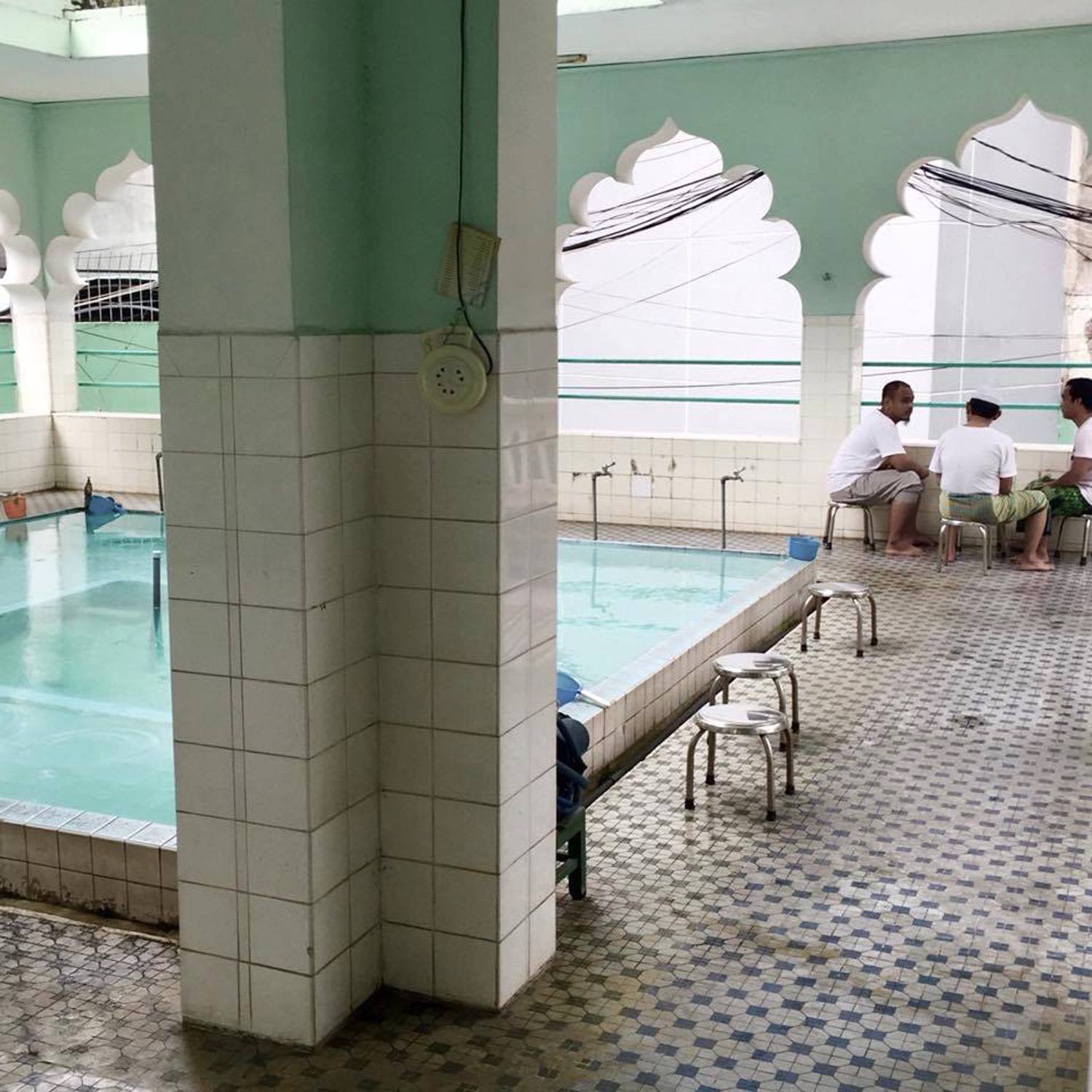 Interior view of the ablutions pool