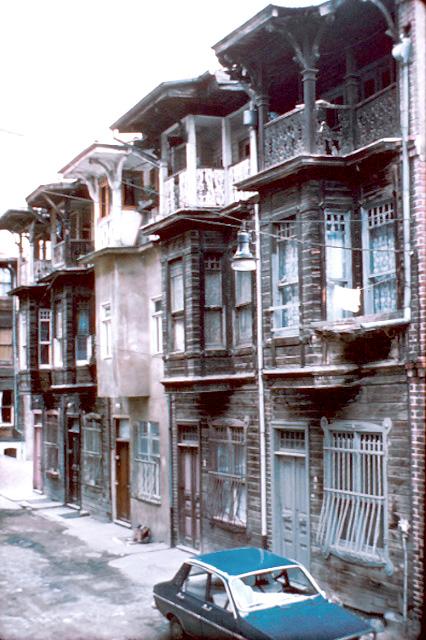 Rowhouses on Bakkal Street in the Arnavutköy district