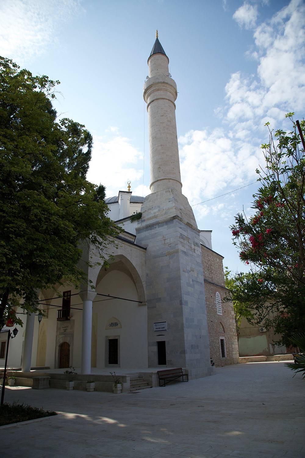 Exterior view of the minaret facade