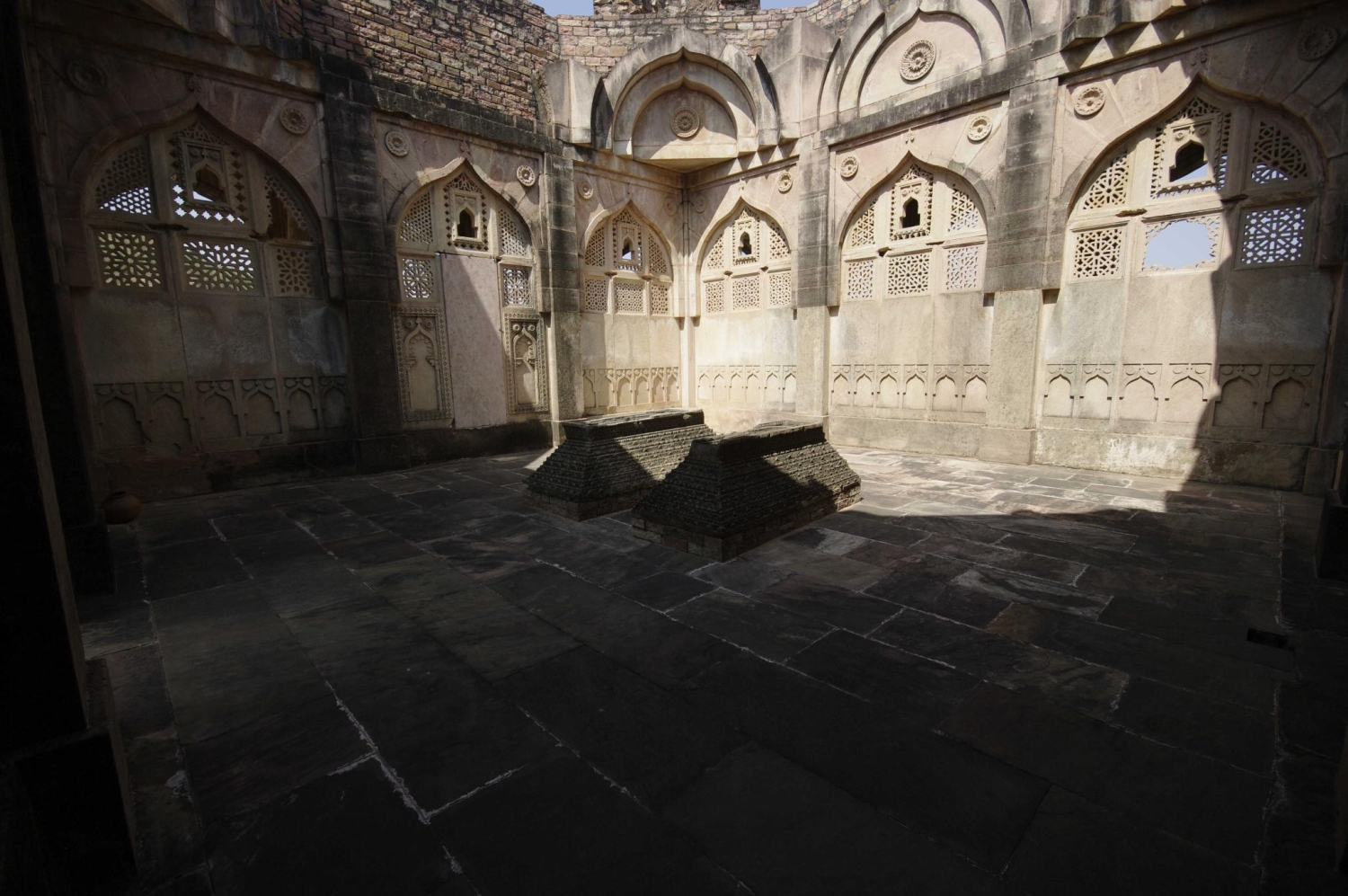 Interior view of tomb