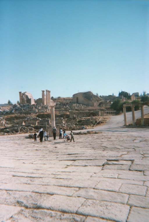 View of Zeus Temple Complex and South Theater from Oval Plaza