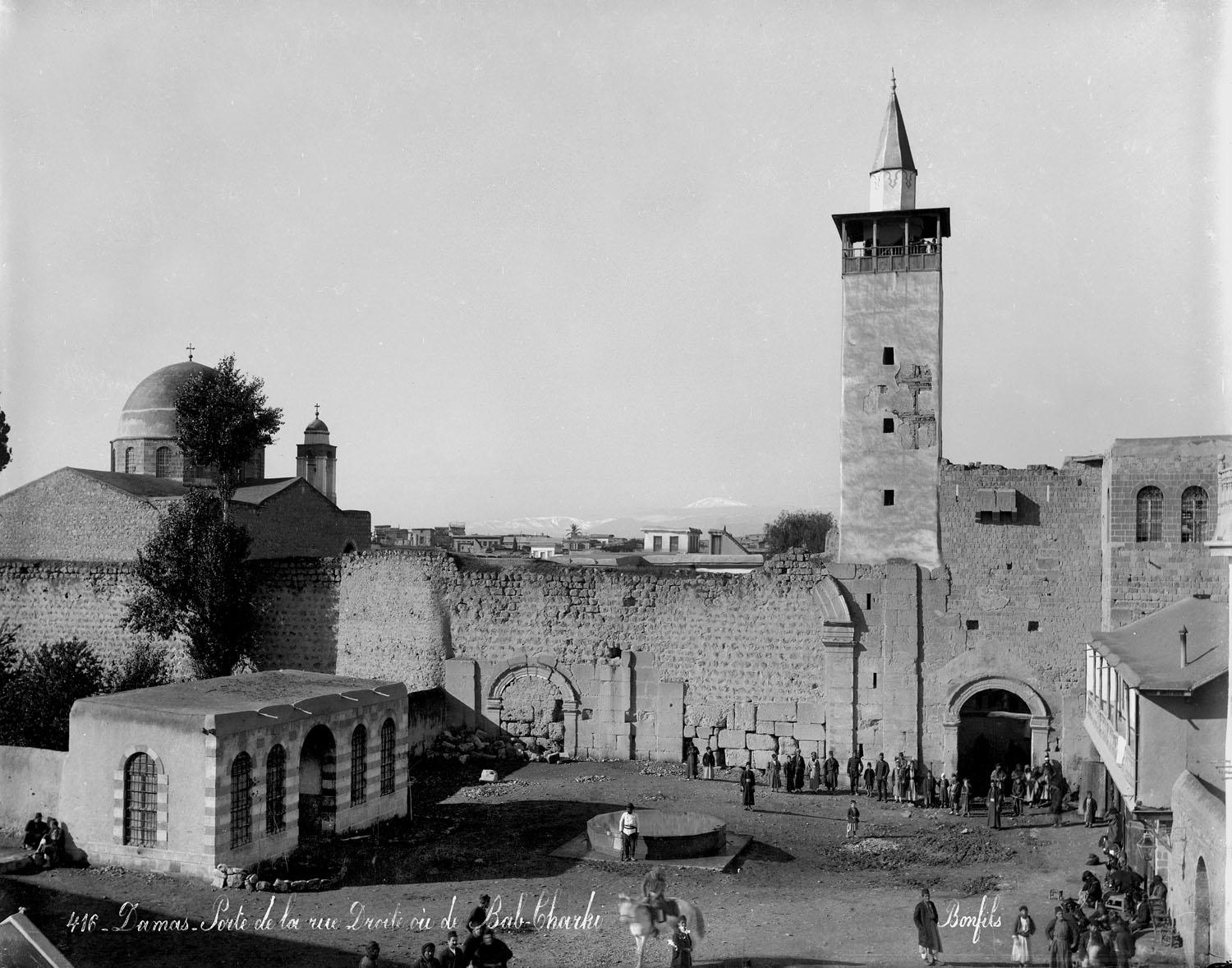 View of Bab Sharqi and to the right, Saint Sarkis Armenian Church