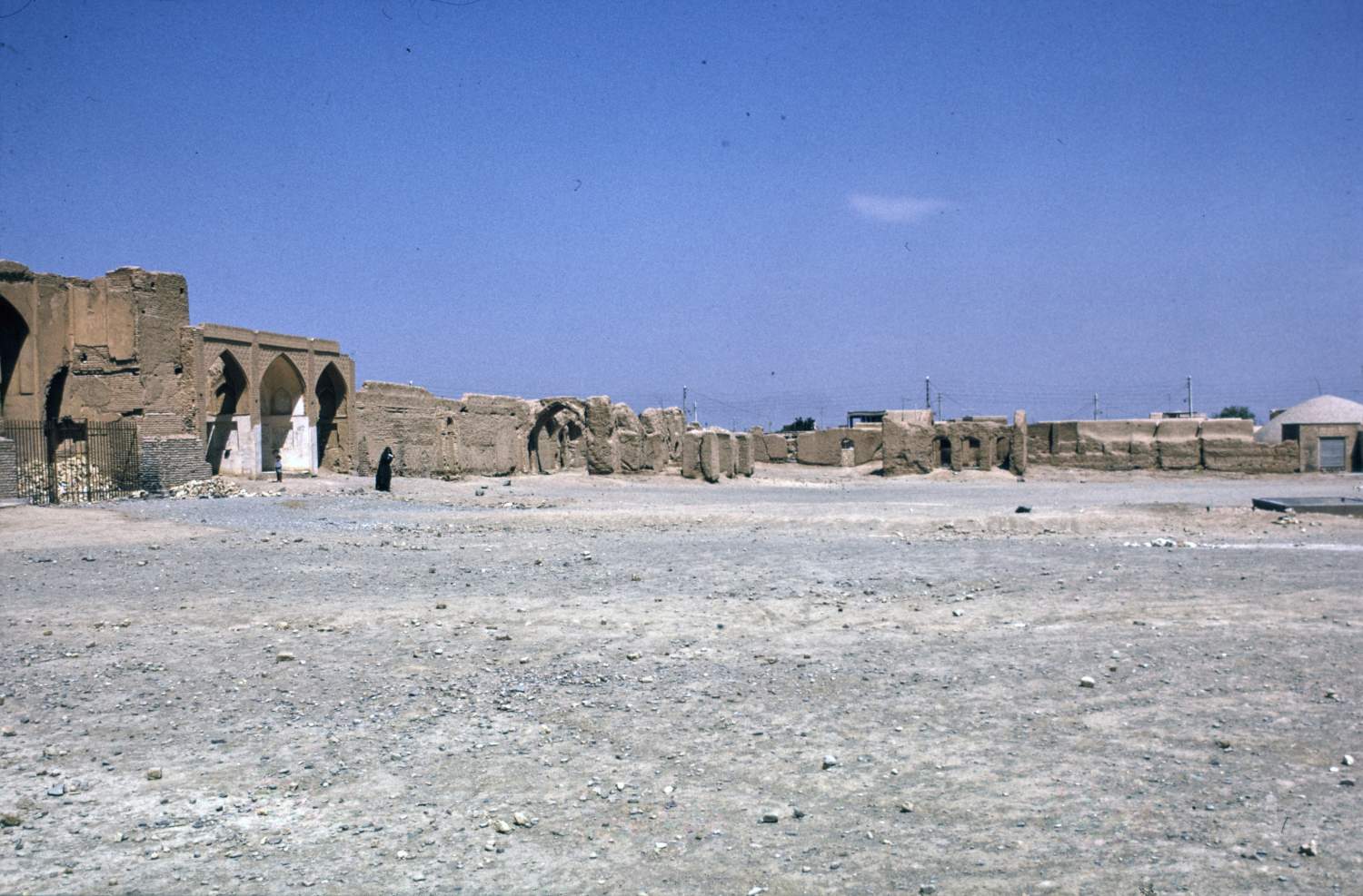 General view of site toward west. 