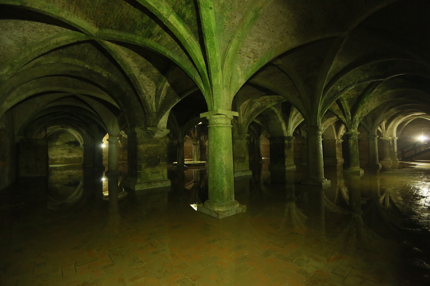 Cistern - Interior view with columns and piers