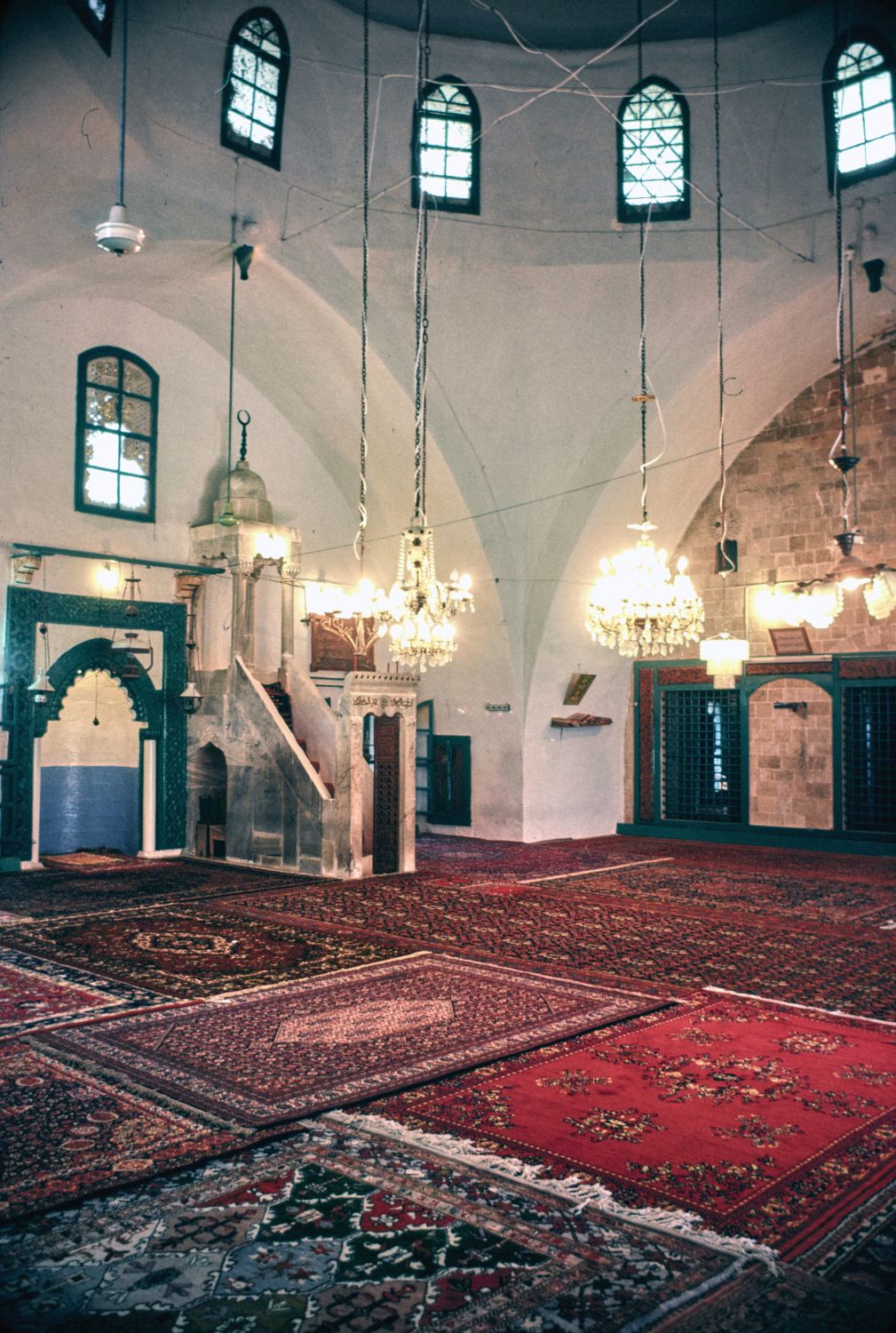 Interior view of prayer hall.