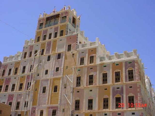 Palace of the Buqshan Family Rehabilitation - Upper floors of north facade before renovation