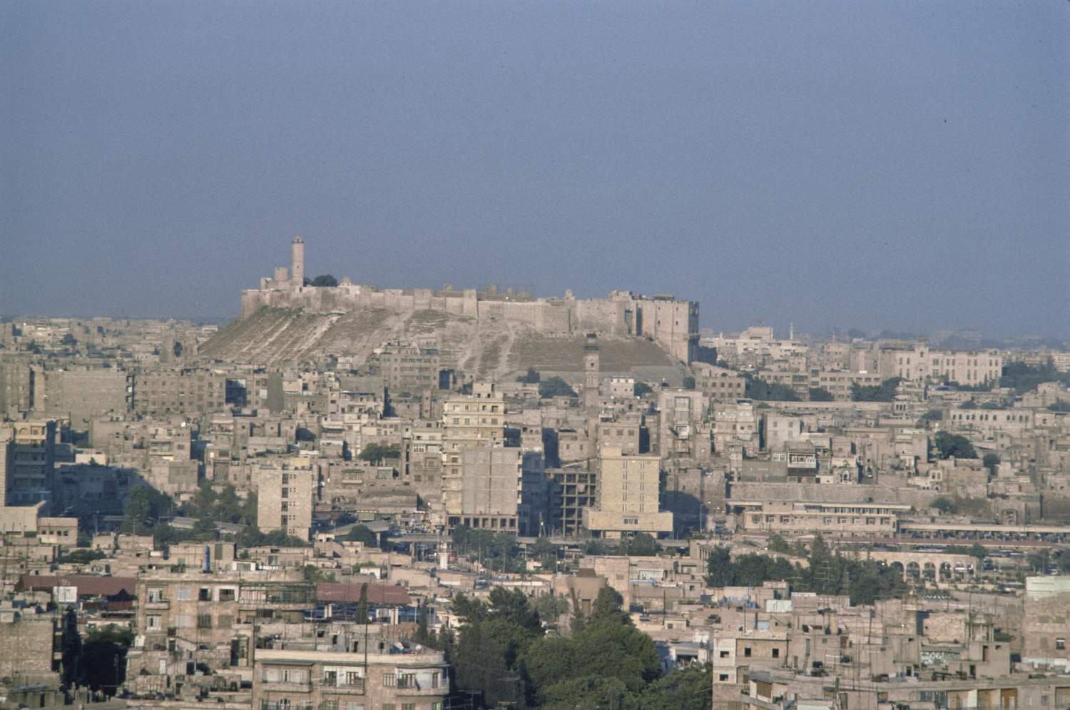 View over city toward citadel from west.