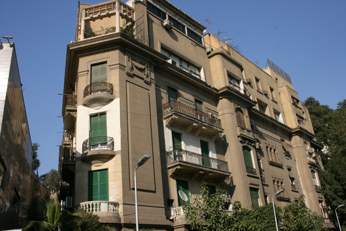 Main facade designed in an eclectic Beaux-Arts style with Art Deco elements