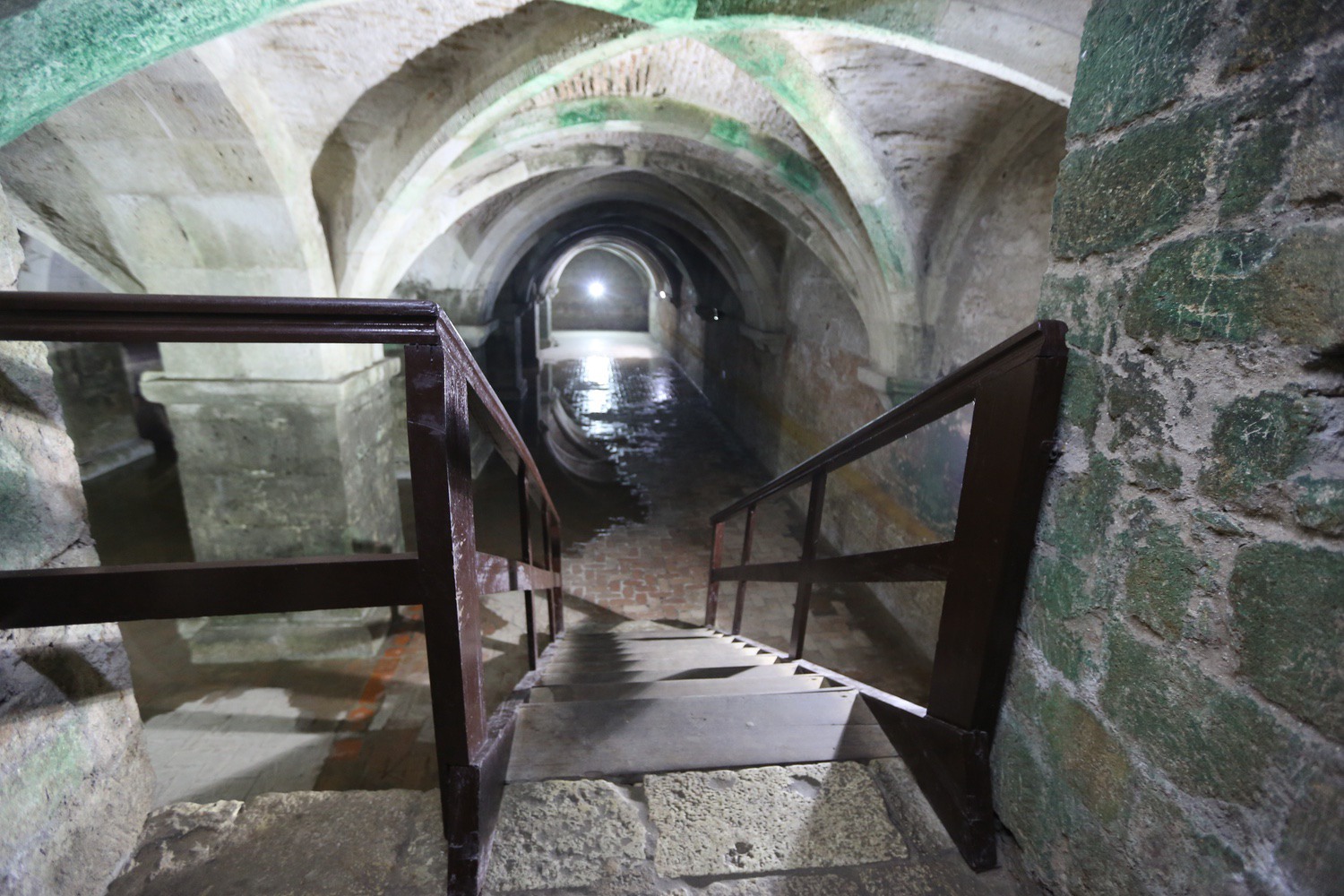 Cistern - View of the stairs into the cistern