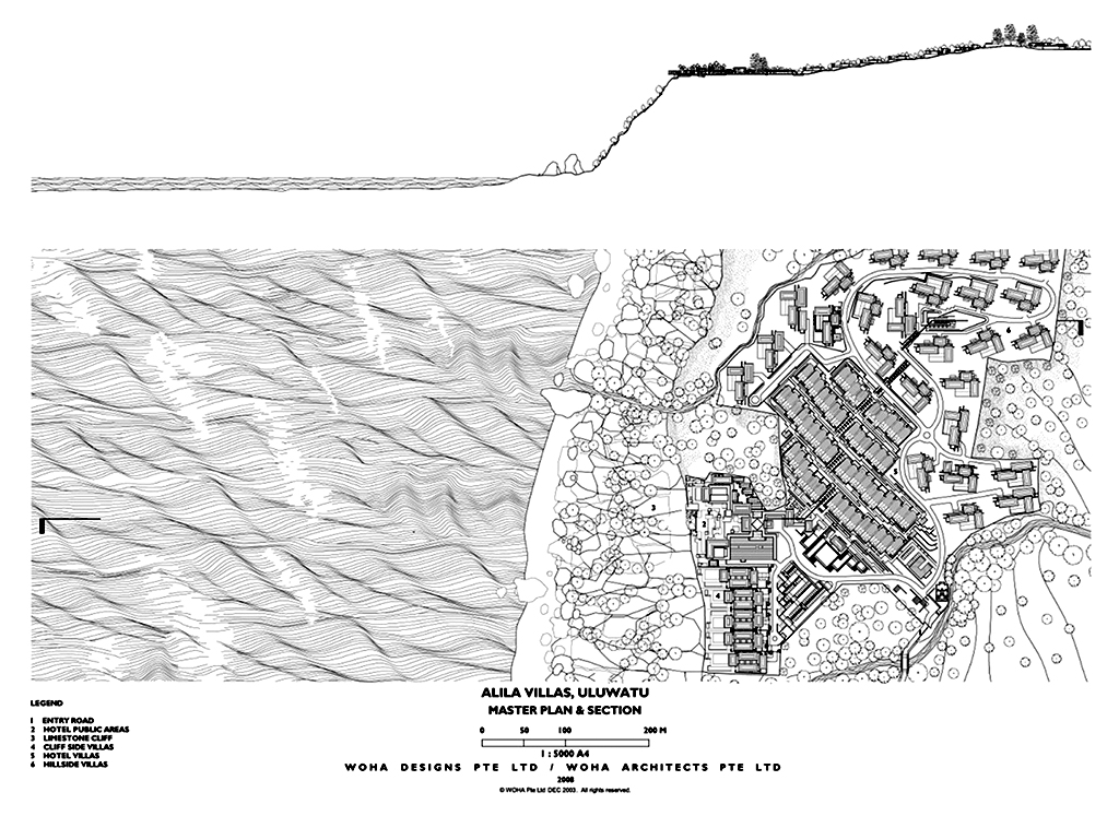 <p>Master plan and section</p>