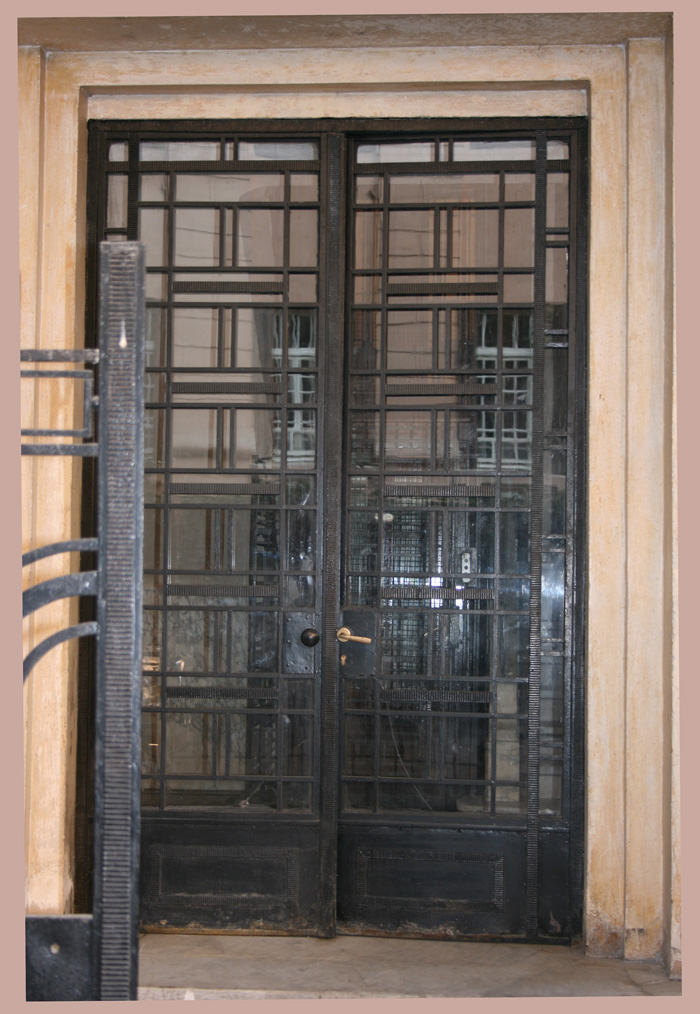 Ironwork entrance door