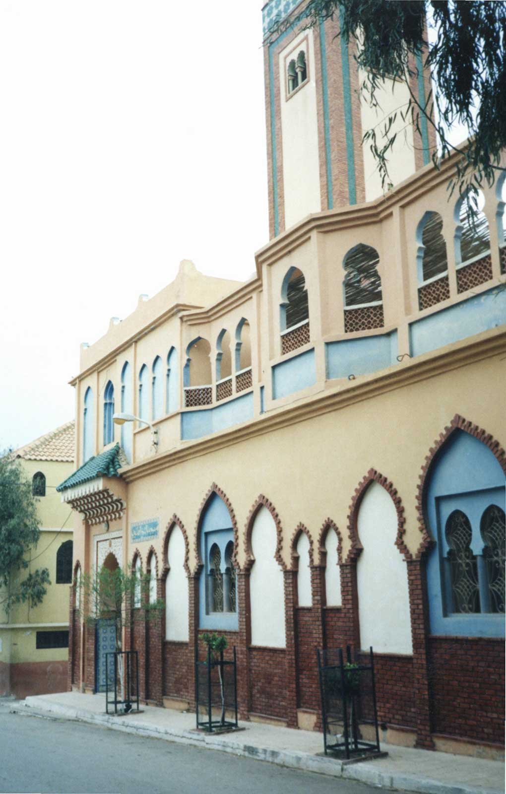 North building containing the school (ground floor) and the mosque (above).