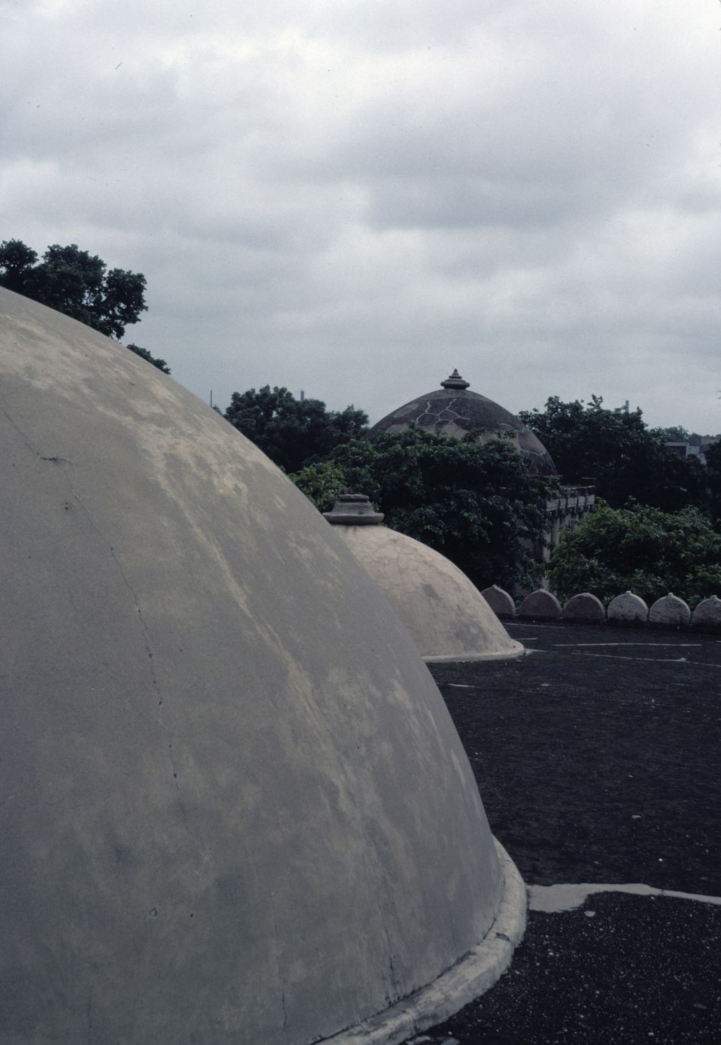 Exterior view of small domes from roof.