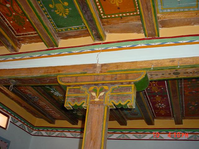 Palace of the Buqshan Family Rehabilitation - Part ceiling before renovation