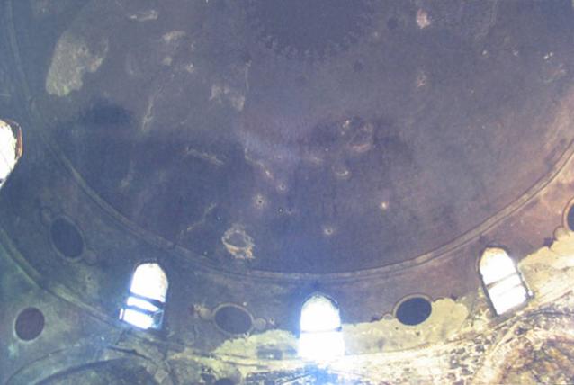 Mosque, inside view of the dome
