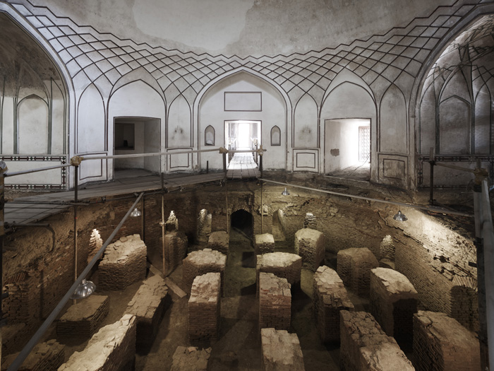 Conservation efforts included the analysis of the Hammam’s water supply arrangements