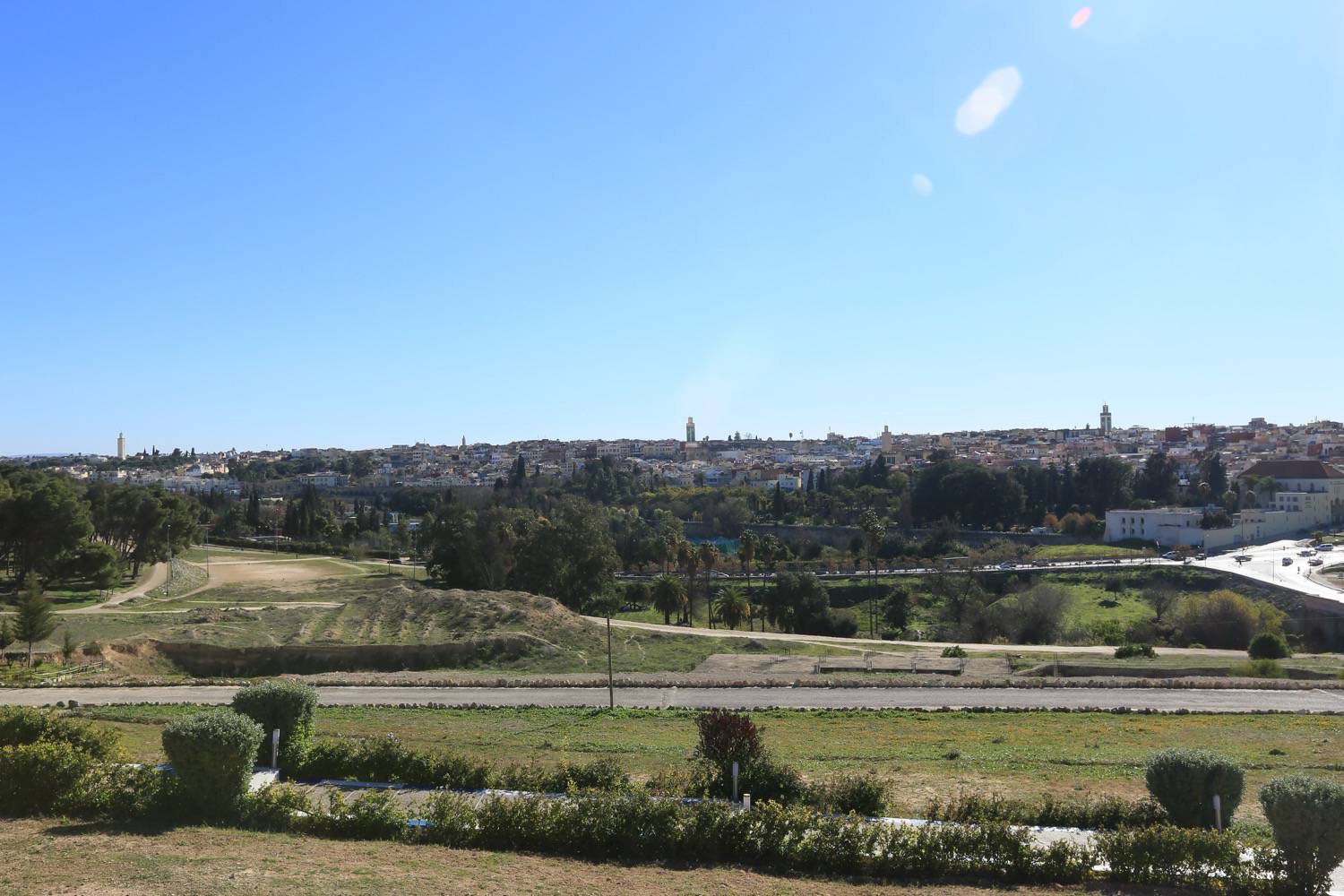 General view of the city of Meknes from the north east