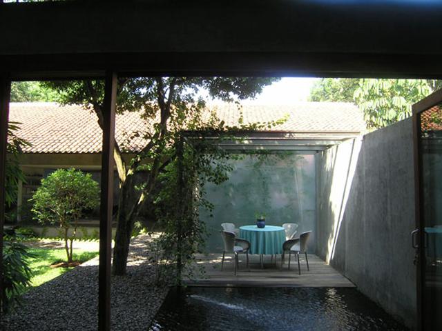 Dining veranda viewed from the kitchen