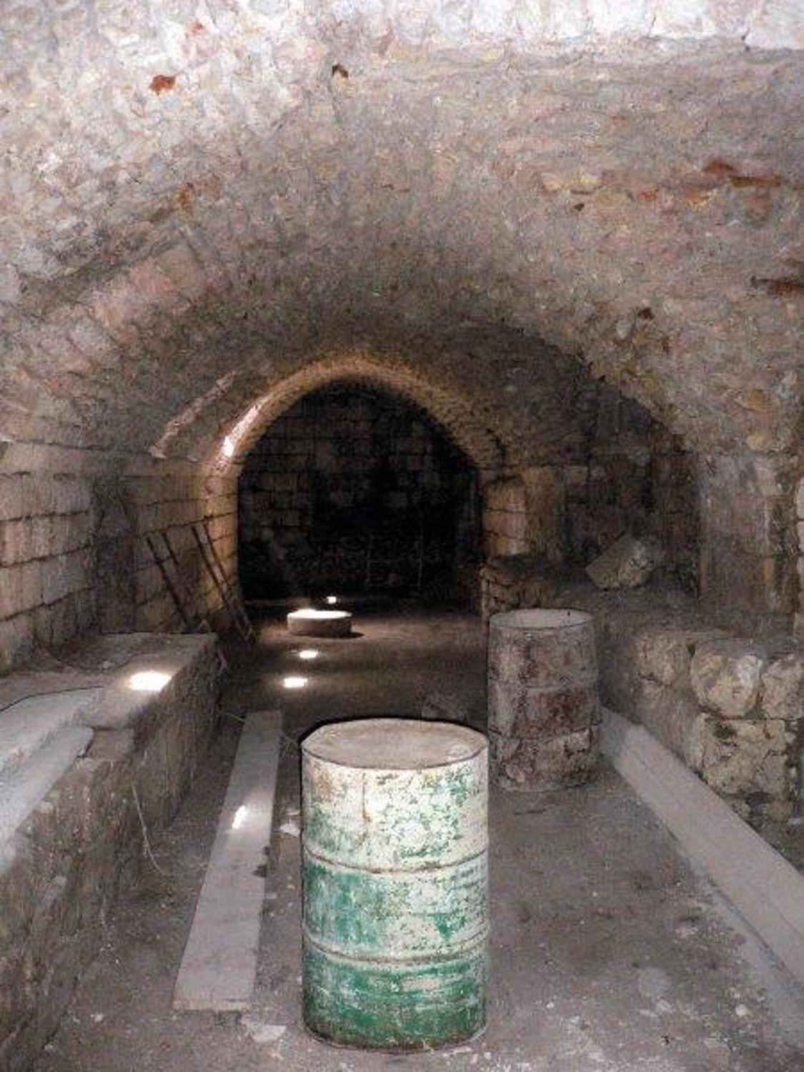 Interior view of the cellar