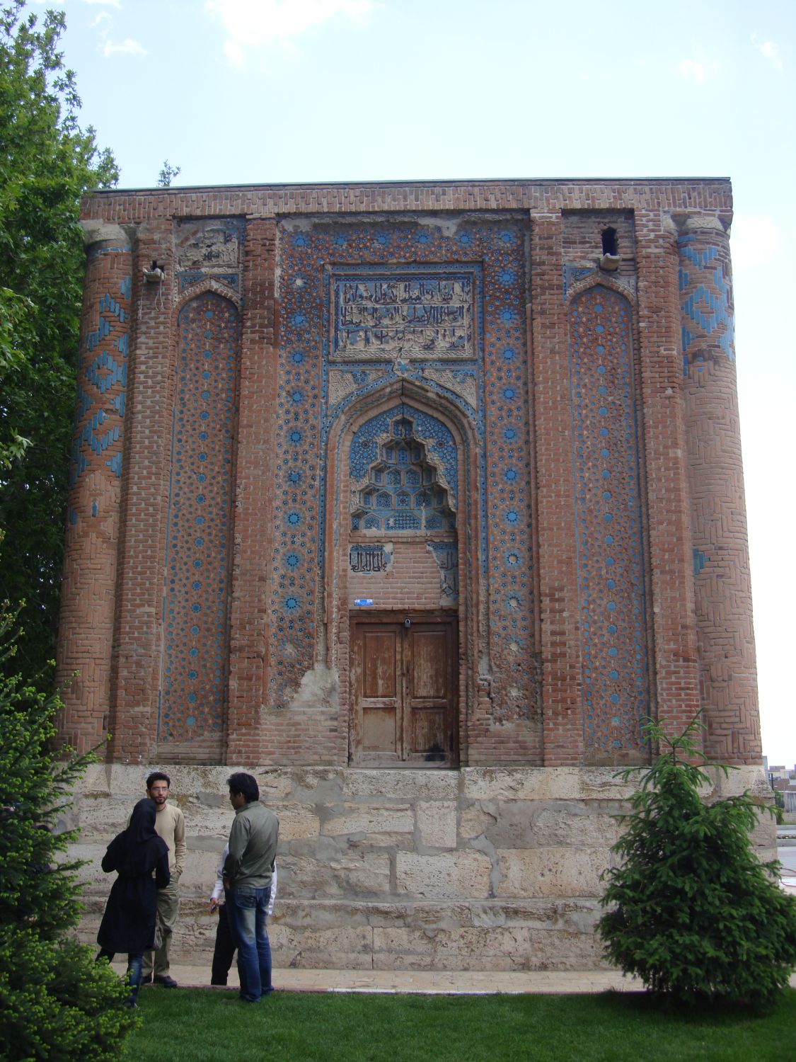 Exterior view, portal facade
