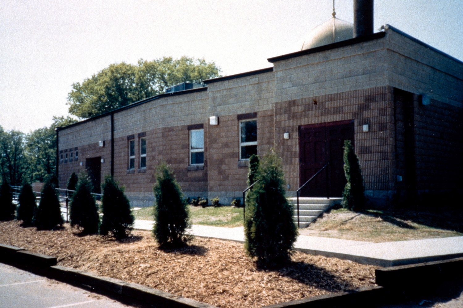 Islamic Society of Western Massachusetts - Southern elevation of original mosque building before expansion